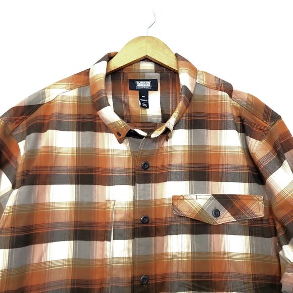 ALASKAN HARDGEAR Shirt Mens 2XL Boars Nest Brown Flannel Duluth AKHG XXL - Picture 3 of 10
